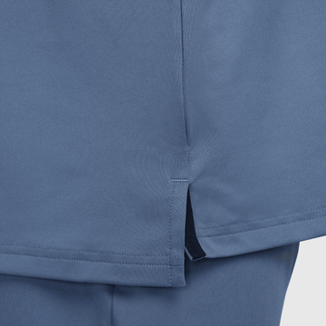 Nike M Dri-FIT Tour Contrast Polo - Diffused Blue/MiBrown/White