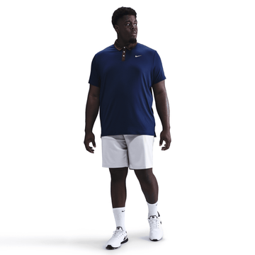 Nike M Dri-FIT Tour Contrast Polo - Blue Void/Baroque Brown/Pale Ivory