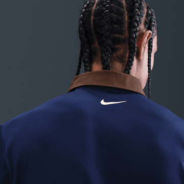 Nike M Dri-FIT Tour Contrast Polo - Blue Void/Baroque Brown/Pale Ivory