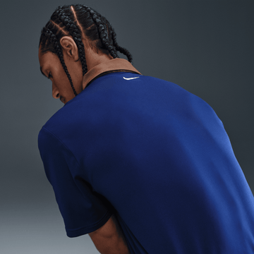 Nike M Dri-FIT Tour Contrast Polo - Blue Void/Baroque Brown/Pale Ivory