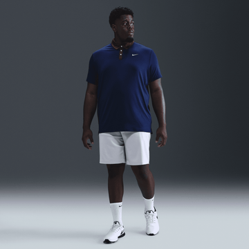 Nike M Dri-FIT Tour Contrast Polo - Blue Void/Baroque Brown/Pale Ivory