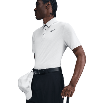 Nike M Dri-FIT Tour Texture Polo - White/Black