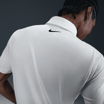Nike M Dri-FIT Tour Texture Polo - White/Black