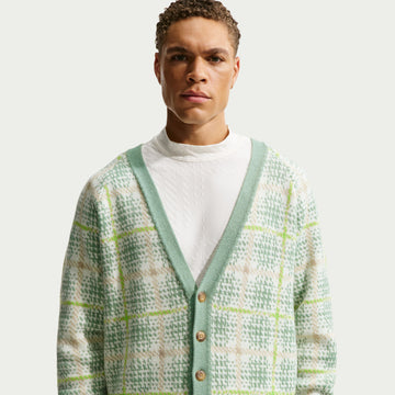 Nike Golf Tartan Cardigan - Green