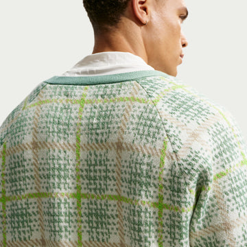 Nike Golf Tartan Cardigan - Green