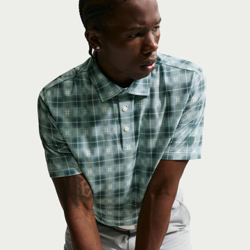 Nike Dri-FIT Tartan Polo - Green/Blue