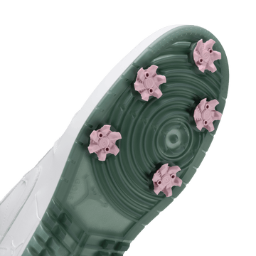 Air Jordan 1 Low G Spiked "Masters" Golf Shoes - White/Fir-Black-Elemental Pink