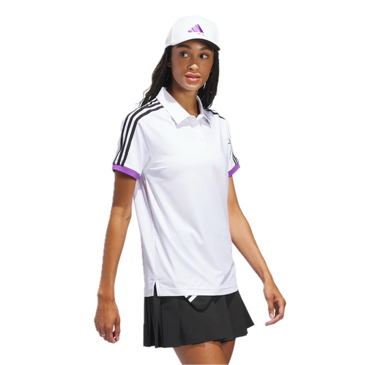 adidas W JL3 LS SS POLO - White