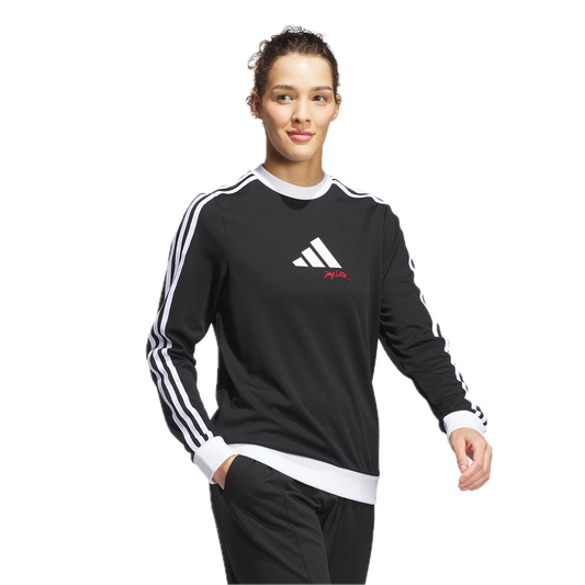 adidas W JL3 LS CREW - Black