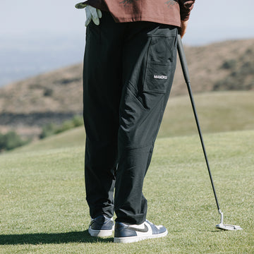 Manors Golf Recycled Greenskeeper Trousers Black