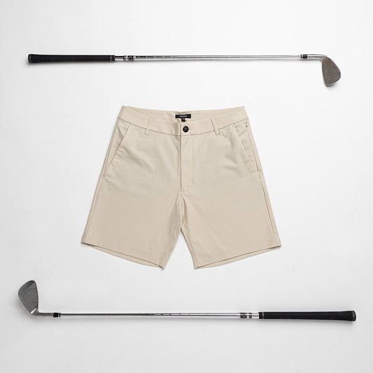 Malbon Golf Walker Shorts Khaki