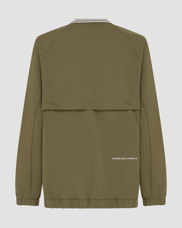 Manors Golf Crosswind Cordura® V-Neck - Dark Olive