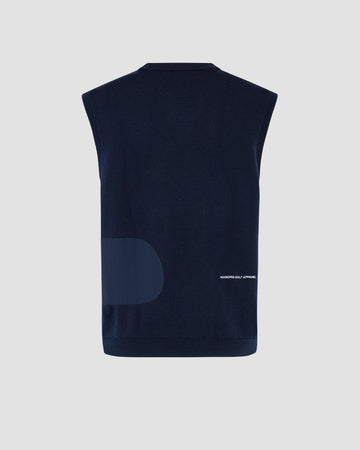 Manors Golf Merino Tech Vest - Midnight