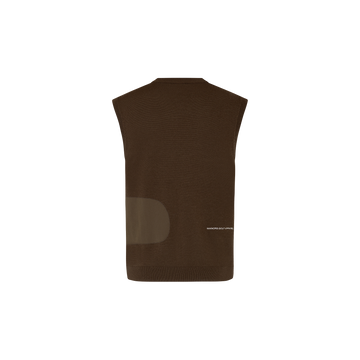 Manors Golf Merino Tech Vest - Hickory Brown