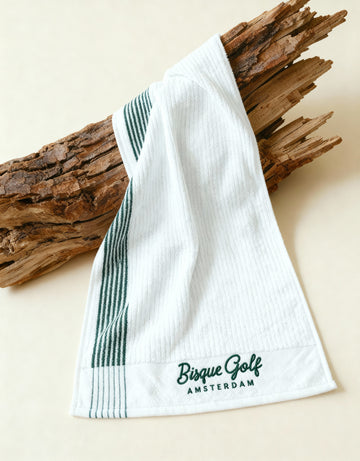 Bisque Tour Towel - White/Green