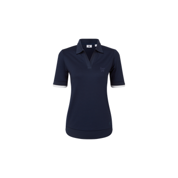 FootJoy x Bisque Golf Texture Knit Polo Women - Navy/White