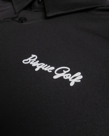 Bisque Golf Solid Performance Polo - Black