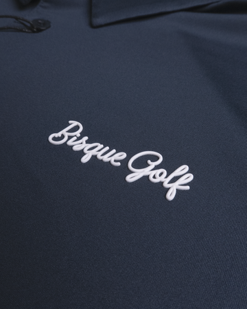 Bisque Golf Solid Performance Polo - Navy