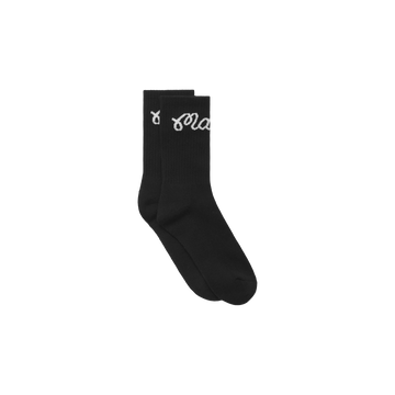 Malbon Golf Bon Script Sock - Black