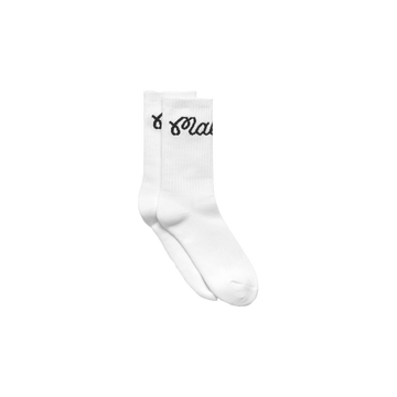 Malbon Golf Bon Script Sock - White