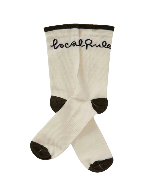 Local Rule 2-pack Lightweight Merino Socks Italic Logo