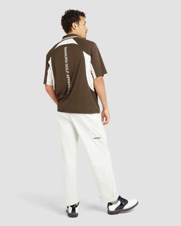Manors Golf Arc Polo - Hickory Brown