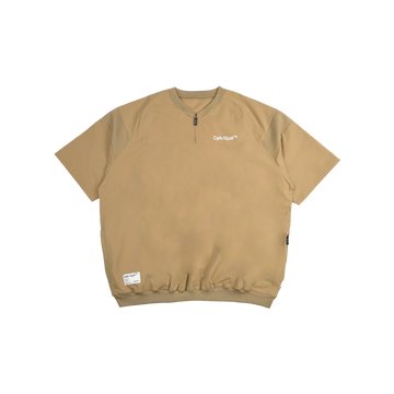 Cph/Golf Light Weight SS Zip Pullover - Beige