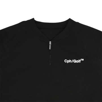 Cph/Golf Light Weight SS Zip Pullover - Black