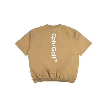 Cph/Golf Light Weight SS Zip Pullover - Beige