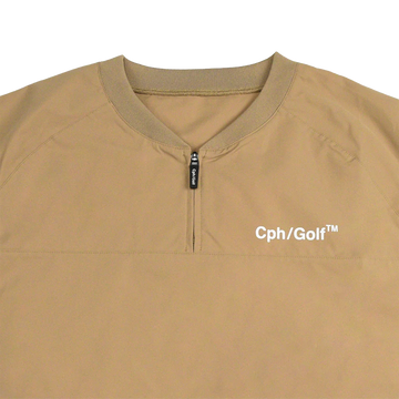 Cph/Golf Light Weight SS Zip Pullover - Beige