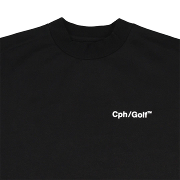 Cph/Golf Gentleman Half Mock Neck Tee - Black