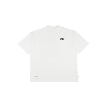 Cph/Golf Overlap Logo Short Sleeve Mock - White