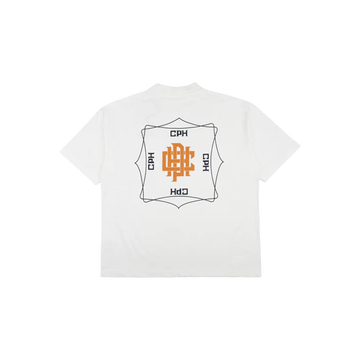 Cph/Golf Overlap Logo Short Sleeve Mock - White