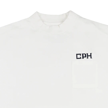 Cph/Golf Overlap Logo Short Sleeve Mock - White