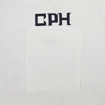 Cph/Golf Overlap Logo Short Sleeve Mock - White