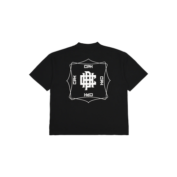 Cph/Golf Overlap Logo Short Sleeve Mock - Black