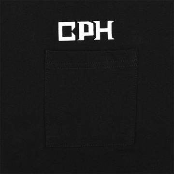 Cph/Golf Overlap Logo Short Sleeve Mock - Black