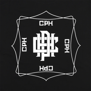 Cph/Golf Overlap Logo Short Sleeve Mock - Black