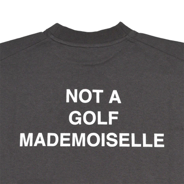 Cph/Golf Women Mademoiselle Half Mock Neck Tee - Charcoal Grey