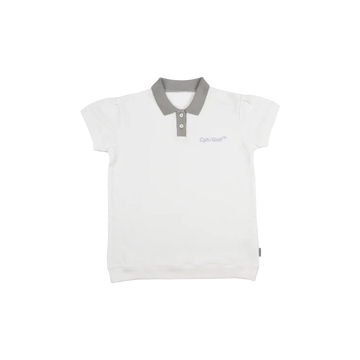 Cph/Golf Women Bi Color Short Polo - White/Grey
