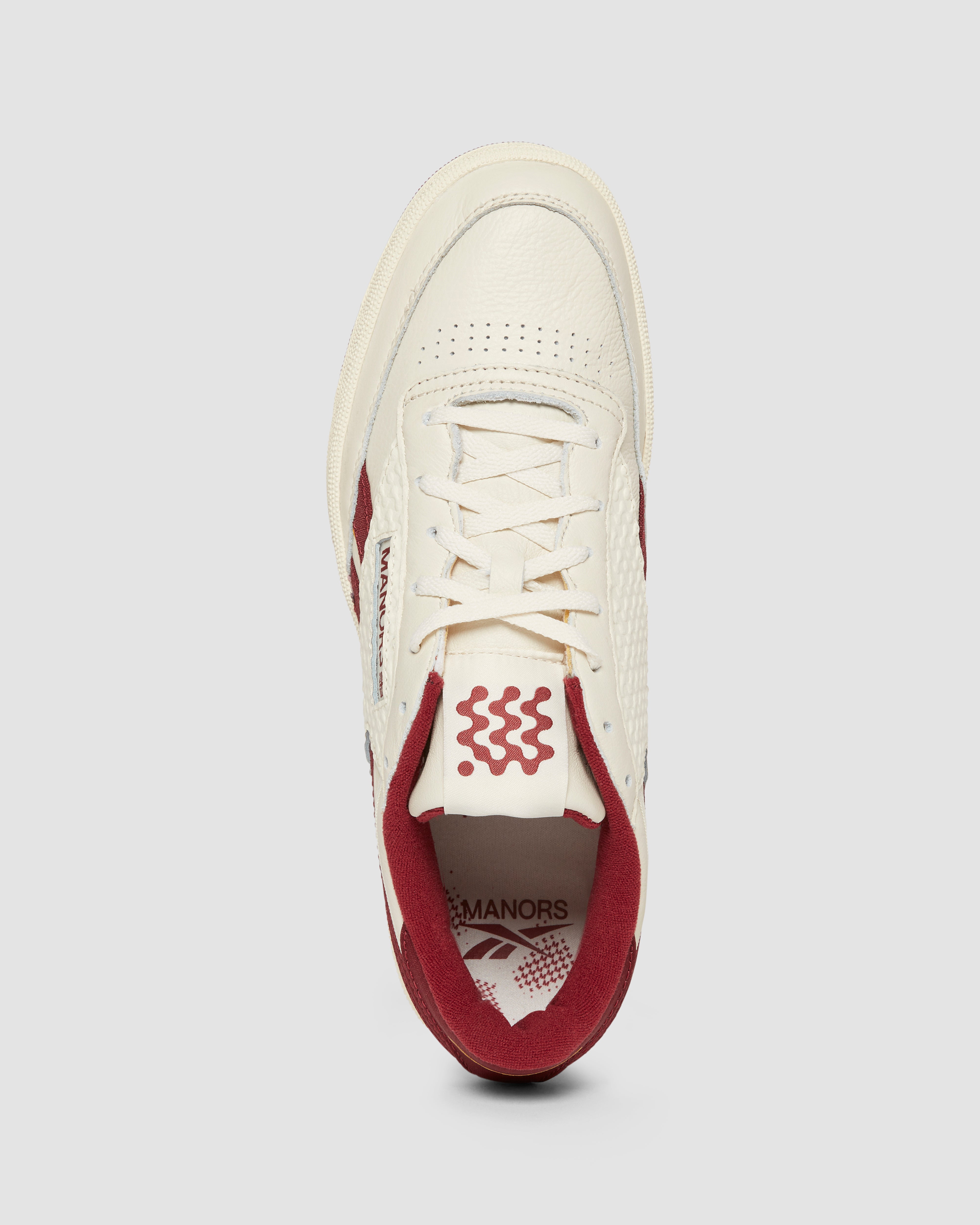 Reebok x Manors Club C Revenge Vintage - Burgundy – Bisque Golf