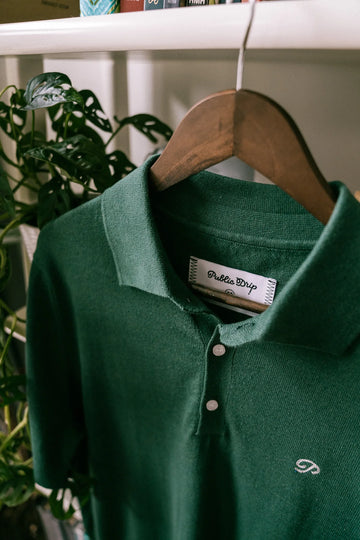 Public Drip Athlete Knit Polo - Green