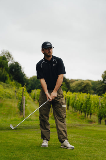 Fella Golf Performance Polo - Black