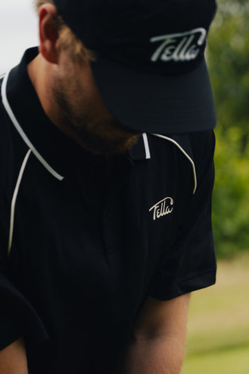 Fella Golf Performance Polo - Black