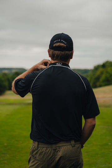 Fella Golf Performance Polo - Black