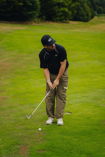 Fella Golf Performance Polo - Black