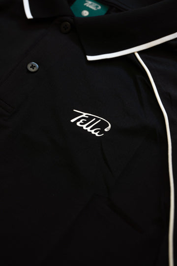 Fella Golf Performance Polo - Black