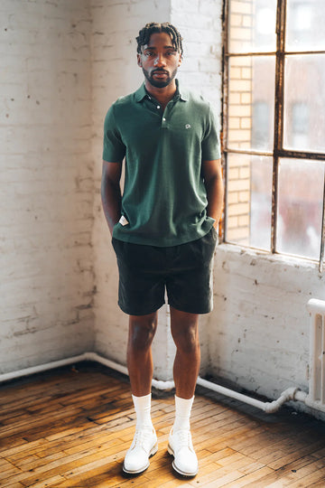 Public Drip Athlete Knit Polo - Green