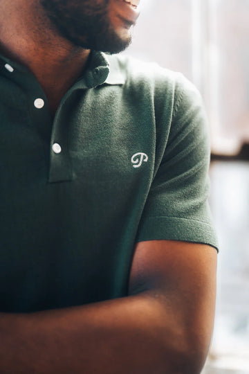 Public Drip Athlete Knit Polo - Green