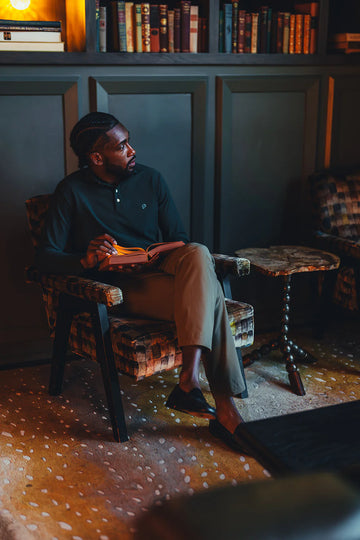 Public Drip Triborough Waffle Knit Polo - Pine Grove